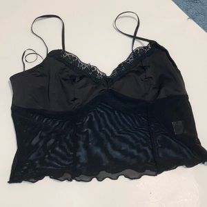 Bear Dance y2k crop top black large